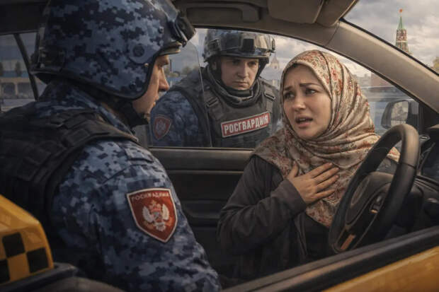 Скандал в Москве: узбекская таксистка назвала росгвардейцев «нечистью» и поспешила извиниться