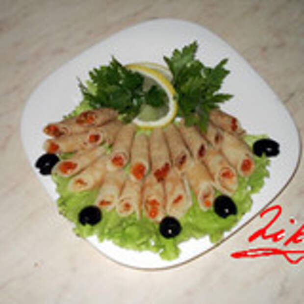 Блинчики с икрой