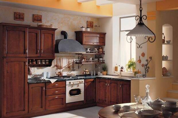 Интересный интерьер кухни, что станет примером декора такой комнаты.