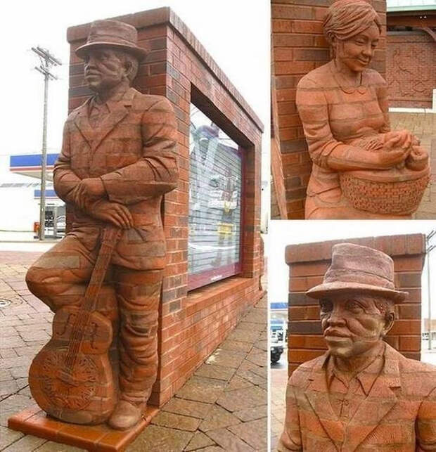 Иногда кладка кирпича превращается в искусство