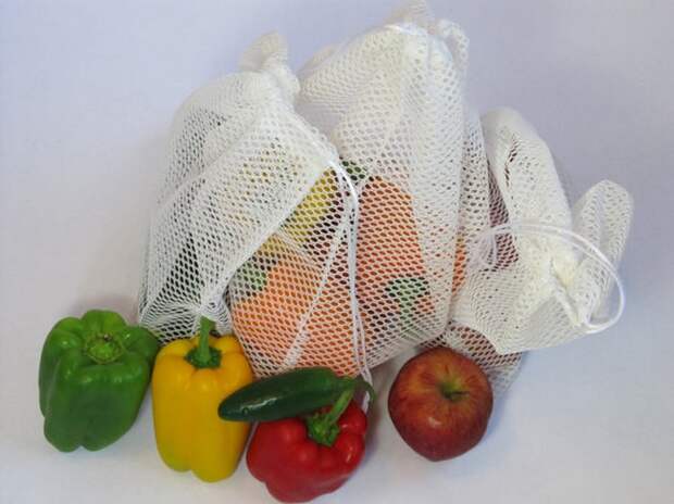 Как за 5 минут превратить сетки для фруктов и овощей в губку-скраб для посуды