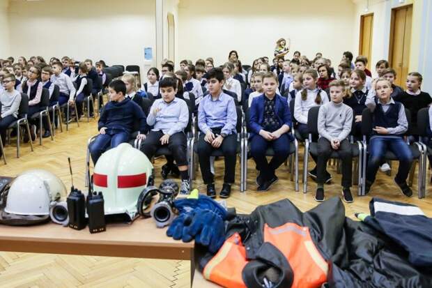 Урок для детей. Фото: Управление по САО Департамента ГОЧСиПБ
