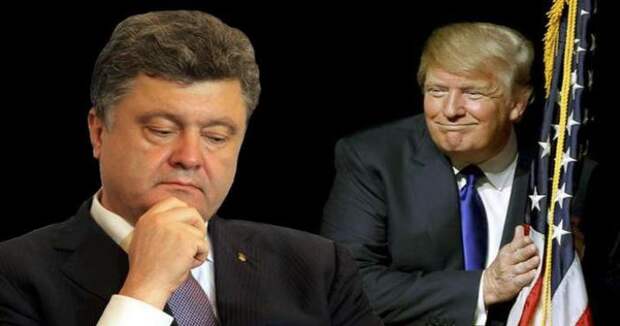 президент Украины Петр Порошенко и президент США Дональд Трамп