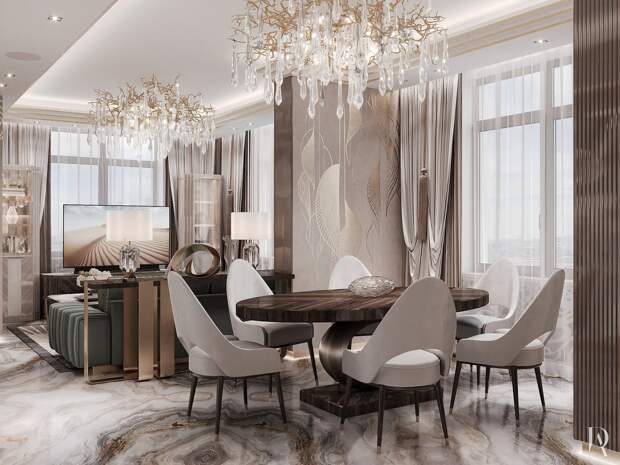 5 интерьеров в стиле арт-деко для премиум-квартир
