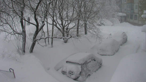 Завалило снегом: Камчатку накрыл мощный циклон