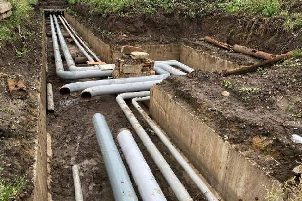 В Рассказово ведется ремонт магистральной теплотрассы