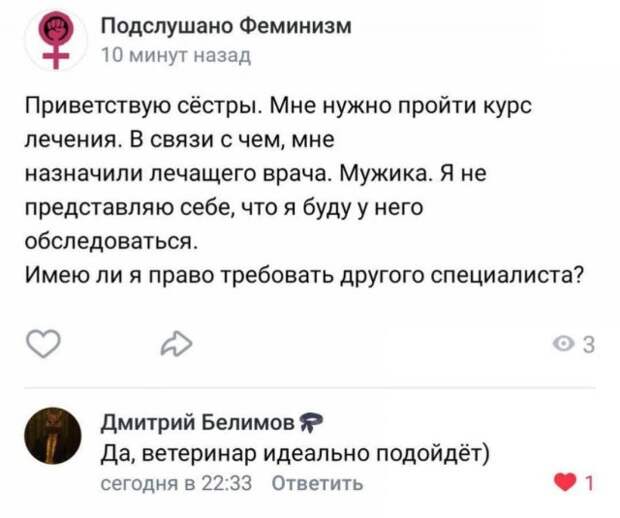 Приколы и мемы про феминисток