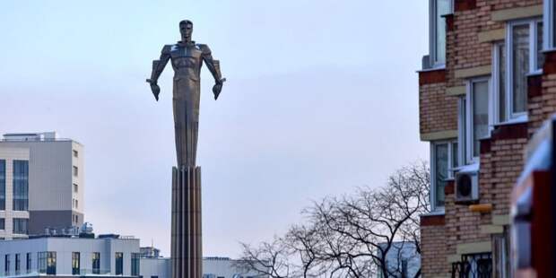 Сергунина: В следующем году в Москве начнется реставрация памятника Юрию Гагарину. Фото: М. Денисов mos.ru