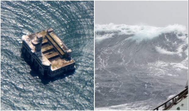 Морской объект очень часто оказывается в эпицентре природной стихии (цех №8, Каспийск). 