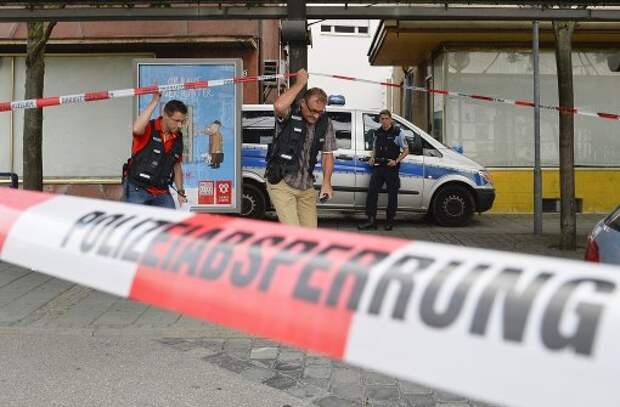 Der Tatort ist von der Polizei abgesperrt worden. Foto: AFP