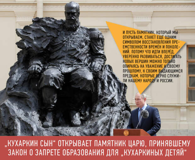 Рассказываю зачем Путин ставит памятник царю-антисемиту, душителю свобод и равноправия