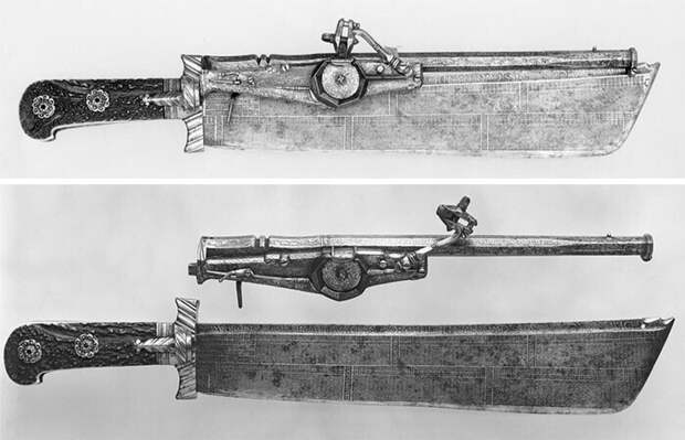 26. Немецкий охотничий нож. Он же ружье, он же календарь, 1528-29 гг. 26. Немецкий охотничий нож. Он же ружье, он же календарь, 1528-29 гг.