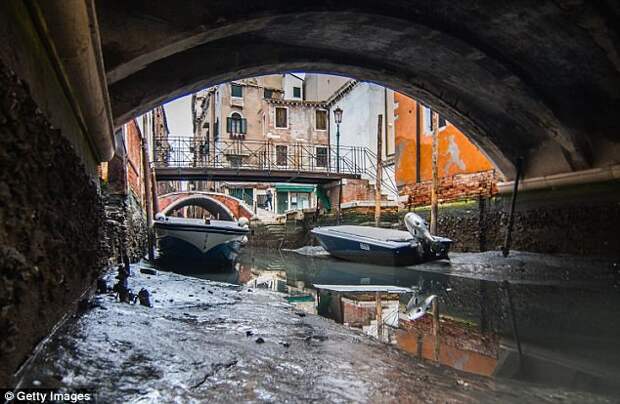 Из каналов Венеции уходит вода