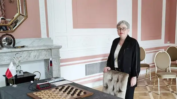 Российская шашистка прокомментировали снятие флага России во время матча в Польше