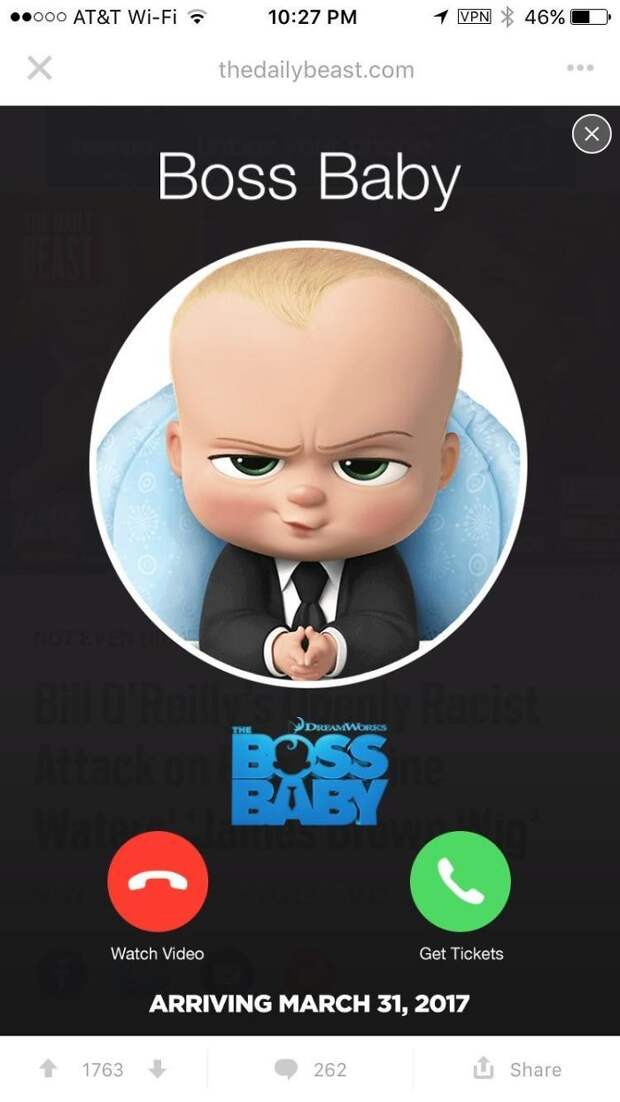 This Ad I Almost Clicked On To Answer A Call