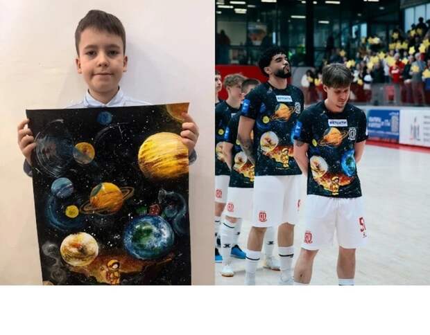 Рисунок 10‑летнего Милана из Уфы попал на форму футболистов клуба "Сибиряк"