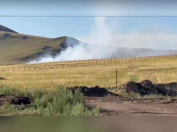 Пожар на свалке в Краснокаменске ликвидирован