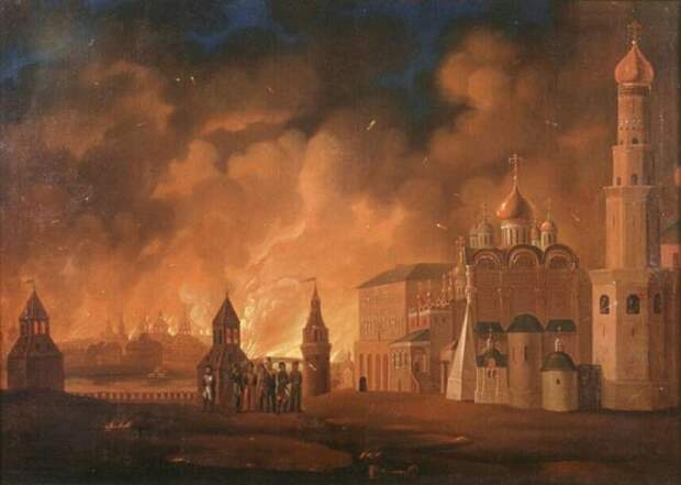 Пожар в Москве 1812 года. Пожар в Москве 1812 года.