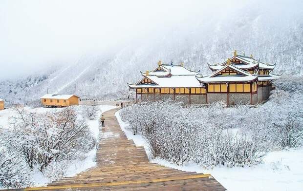 Зима на севере Китая виды, города, китай, красота, необыкновенно, пейзажи, удивительно, фото