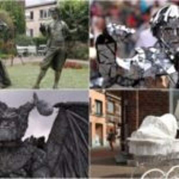 Живые статуи в Бельгии