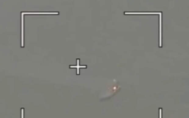 Уничтожение безэкипажного катера ВСУ в Херсонской области сняли с воздуха