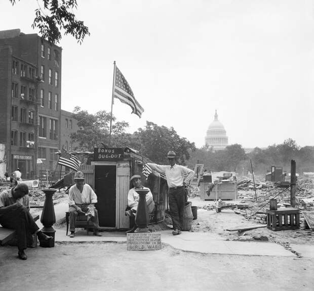 США в годы Великой Депрессии. Марш ветеранов Первой Мировой, 1932 год
