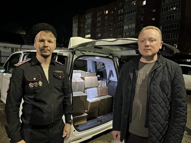 Из поселка Северного отправили гуманитарную помощь бойцам отряда "БАРС-11" и жителям Запорожской области