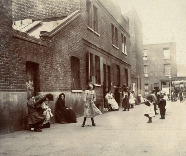 Лондон, 1902 г. Праздничный день в Уайтчепеле джек лондон, история, фото
