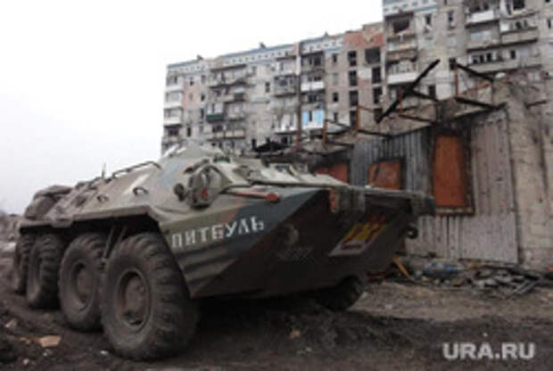 ОБСЕ в аэропорту Донецка. ДНР. Украина, бтр, война, донецк