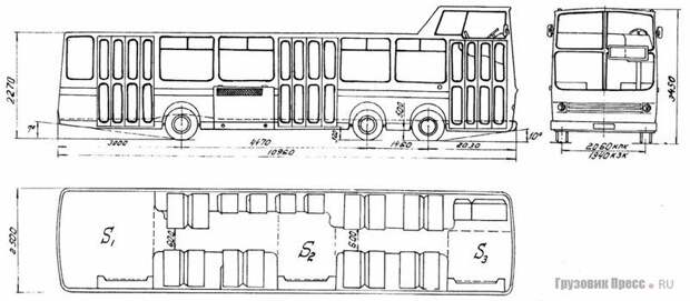 Автобус с рубкой. Ходовой макет автобуса НАМИ-0159 НАМИ-0159, Ходовой, авто, автобус, макет