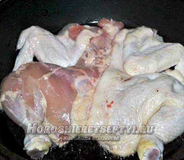 Цыпленок табака рецепт на сковороде