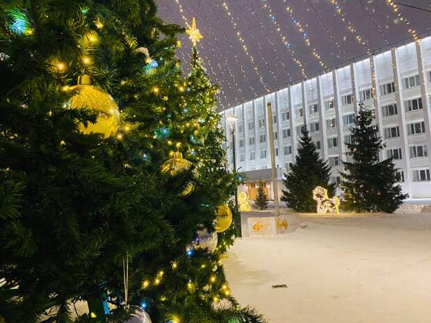 Стало известно, когда в Архангельске начнут снимать новогодние убранства