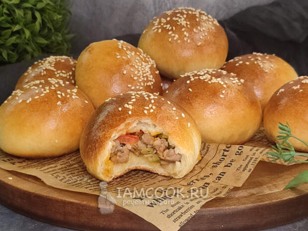 Закрытый бургер, рецепт с фото