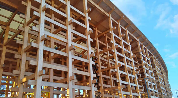 В Японии построили крупнейшее деревянное сооружение