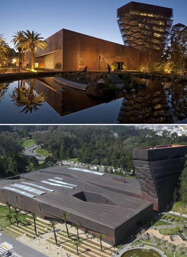 Впечатляющий дизайн и новые форы Музея не умоляют его прошлого (De Young Memorial Museum, Сан-Франциско).