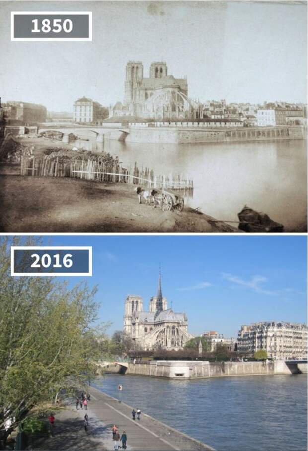 20 фотографий ″до и после″, показывающие, как изменился наш привычный мир