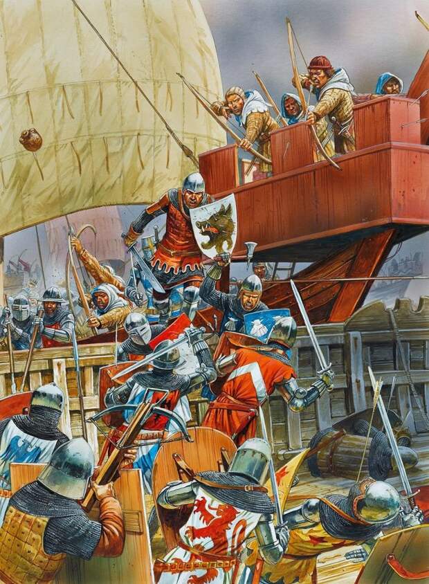Ошибочка вышла Лига историков, Морской бой, Пираты, 14 век, Ошибка, Длиннопост