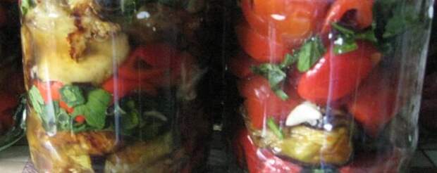 Салат из баклажанов, перцев и помидоров на зиму вкусный рецепт с фото пошагово и видео