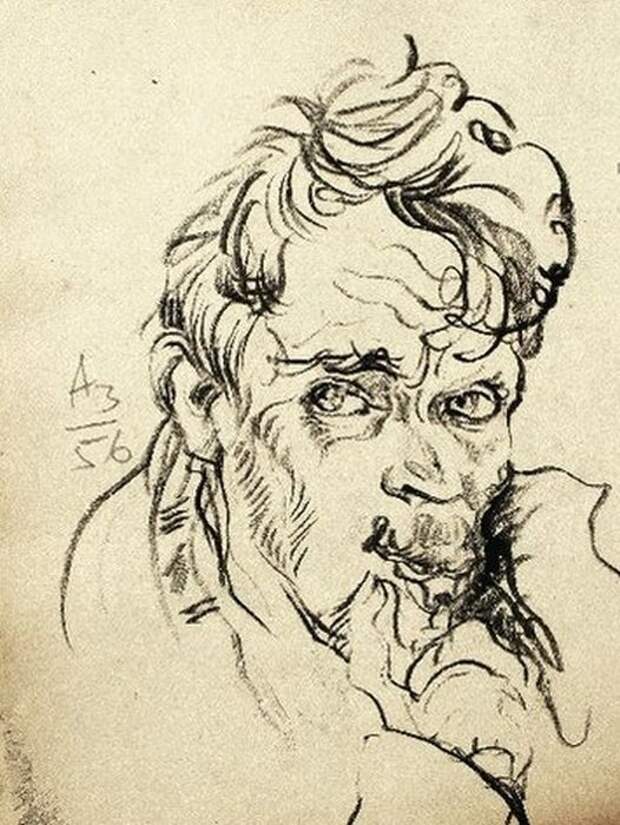 Анатолий Зверев, «Автопортрет». / Фото: www.artchive.ru Анатолий Зверев, «Автопортрет». / Фото: www.artchive.ru