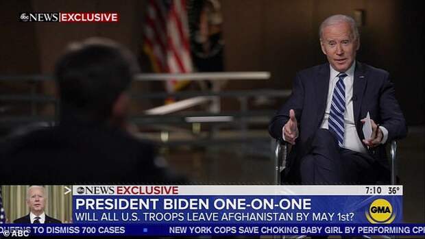 Joe Biden said in a sit-down with ABC News that aired Wednesday morning that Russia would 'pay a price' for interfering in the 2020 U.S. election