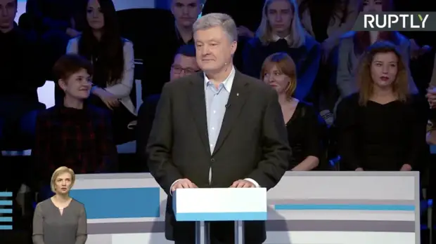 «Кто боится, может покинуть зал»: модератор «теледебатов» с участием Порошенко сообщила об угрозе «теракта»