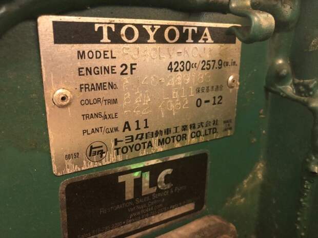 40-летний и полностью оригинальный Toyota Land Cruiser FJ40 land cruiser, toyota, toyota land cruiser, авто, автомобили, найдено на ebay, олдтаймер, ретро авто