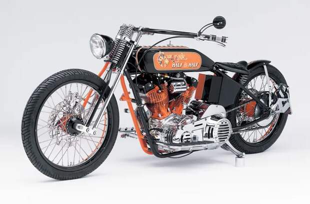 1999 год. Half & Half. Ностальгический мотоцикл, который Арлен построил в память о первых кастомах, созданных им в 1970-е годы.
