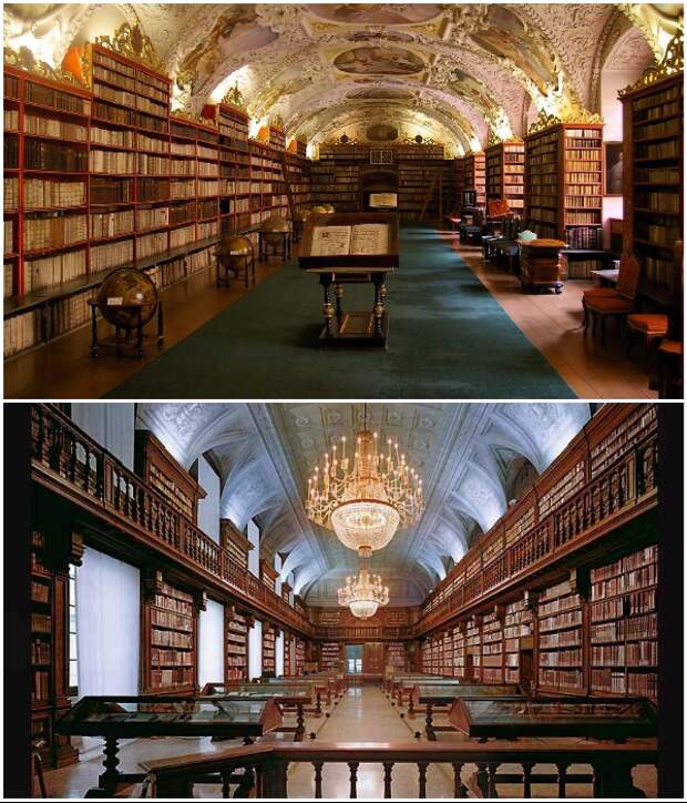 Несмотря на особую историческую ценность, библиотеку посещает около 6 тыс. читателей в год (Клементинум, Прага). | Фото: hi-travelly.ru.
