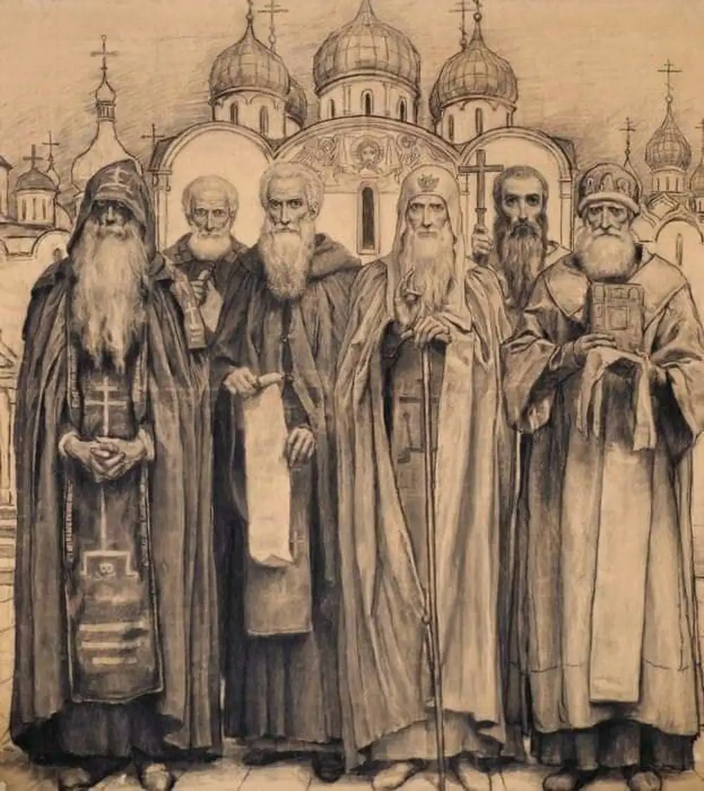 Собор святителей русской церкви Васнецов