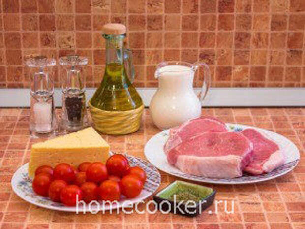 Ingredient dlya svininy s pomidorami 300x225 Свинина с помидорами