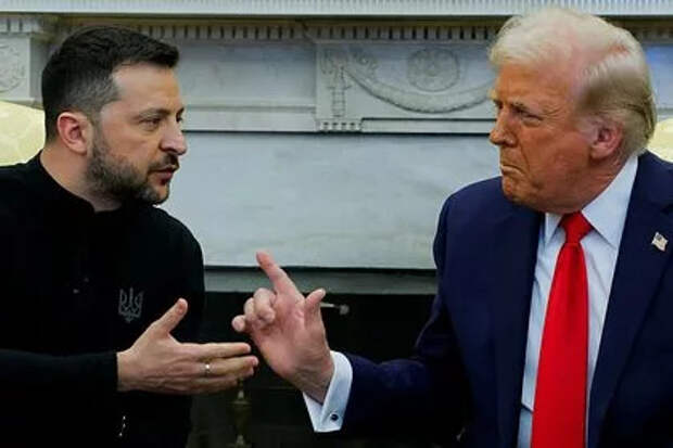 В сети появилось шуточное видео драки Зеленского с Трампом