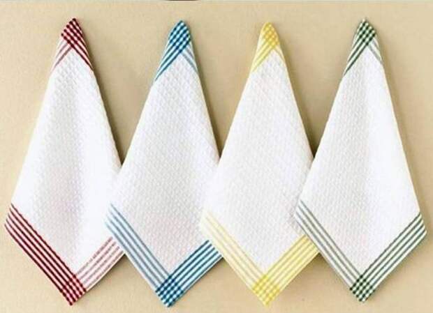 Как отбелить кухонные полотенца в домашних условиях эффективно