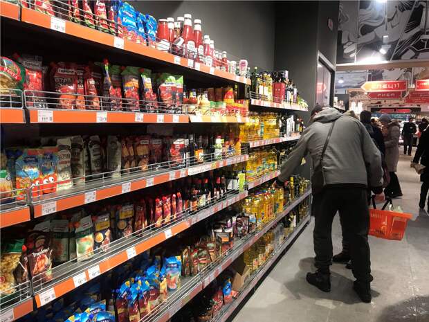 Продукты в супермаркете