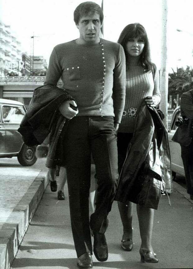 Челентано с женой Клаудией, 1960-е  история, фото, это интересно